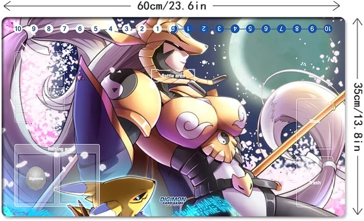 Mlikemat New DTCG Duel Playmat Digimon Diaboromon Trading Card Game TCG CCG Mat Pad + Free Bag (ZD002-453-SM) - Image 3